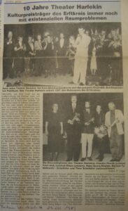 Zeitungsartikel 1989 anlässlich 10 Jahre Harlekin Zeitungsartikel 1989 anlässlich 10 Jahre Harlekin
