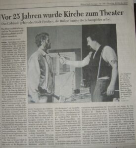 Zeitungsartikel 2007 anlässlich 25 Jahre Harlekin Zeitungsartikel 2007 anlässlich 25 Jahre Harlekin